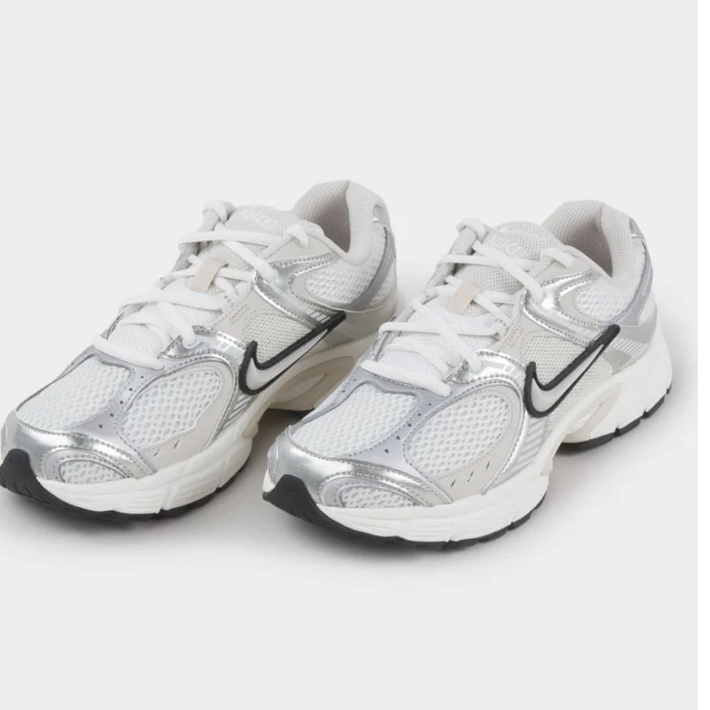 Nike Silver and White Athletic Shoes